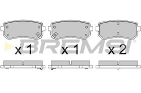 BREMSI BP3614 - B. PADS KIA, HYUNDAI