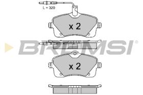 BREMSI BP3618 - B. PADS PEUGEOT