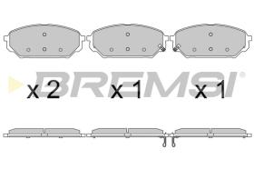 BREMSI BP3619 - B. PADS HYUNDAI