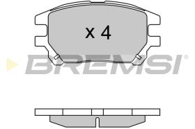 BREMSI BP3622 - B. PADS LEXUS