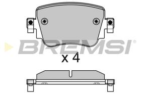 BREMSI BP3623 - B. PADS VW, AUDI, SEAT, SKODA