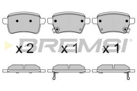 BREMSI BP3627 - B. PADS FIAT, OPEL, ABARTH