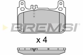 BREMSI BP3628 - B. PADS MERCEDES-BENZ