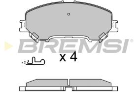 BREMSI BP3629 - B. PADS RENAULT, NISSAN