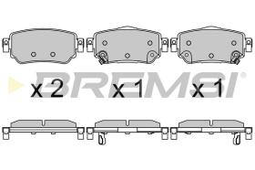 BREMSI BP3630 - B. PADS RENAULT, NISSAN