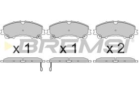 BREMSI BP3638 - B. PADS RENAULT, NISSAN, INFINITI