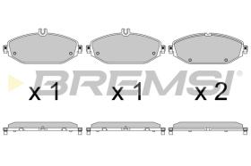 BREMSI BP3641 - B. PADS MERCEDES-BENZ