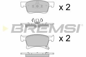 BREMSI BP3644 - B. PADS OPEL, VAUXHALL