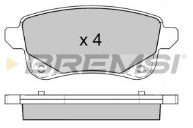 BREMSI BP3645 - B. PADS RENAULT