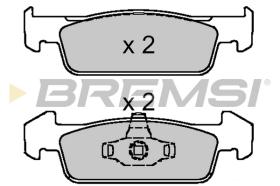 BREMSI BP3647 - B. PADS RENAULT, DACIA