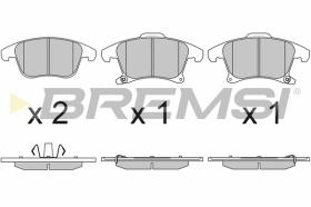 BREMSI BP3655 - B. PADS FORD