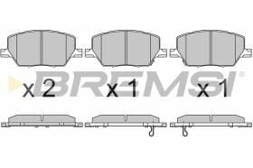 BREMSI BP3657 - B. PADS FIAT, JEEP