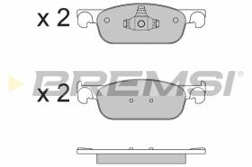 BREMSI BP3662 - B. PADS RENAULT, DACIA