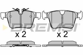 BREMSI BP3664 - B. PADS JAGUAR, VOLVO, LAND ROVER