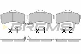 BREMSI BP3668 - B. PADS AIXAM