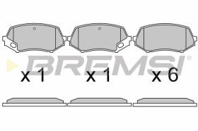 BREMSI BP3669 - B. PADS MITSUBISHI CANTER