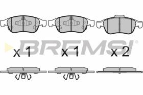 BREMSI BP3671 - B. PADS FIAT, JEEP