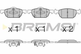 BREMSI BP3674 - B. PADS HONDA