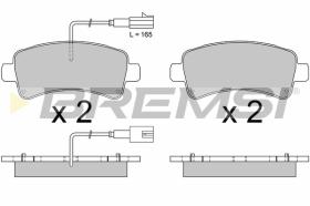 BREMSI BP3681 - B. PADS FIAT, PEUGEOT, CITROEN