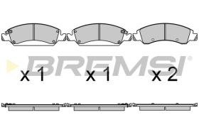 BREMSI BP3684 - B. PADS CHEVROLET, CADILLAC, GMC