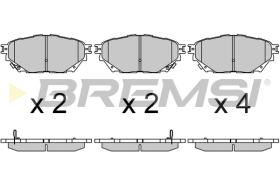 BREMSI BP3685 - B. PADS MITSUBISHI CANTER