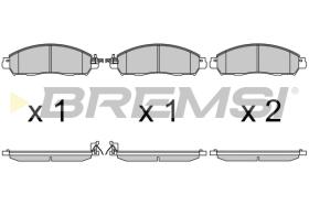 BREMSI BP3721 - B. PADS RENAULT, NISSAN