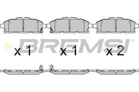 BREMSI BP3722 - B. PADS NISSAN