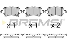 BREMSI BP3723 - B. PADS OPEL, CHEVROLET