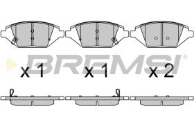 BREMSI BP3724 - B. PADS OPEL