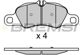 BREMSI BP3725 - B. PADS PORSCHE