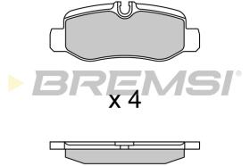 BREMSI BP3734 - B. PADS MERCEDES-BENZ