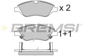 BREMSI BP3736 - B. PADS FIAT