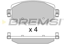 BREMSI BP3737 - B. PADS RENAULT