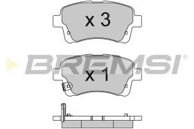 BREMSI BP3740 - B. PADS SUZUKI