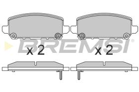 BREMSI BP3745 - B. PADS HONDA