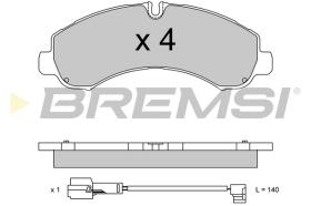 BREMSI BP3747 - B. PADS FUSO MITSUBISHI CANTER