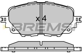 BREMSI BP3750 - B. PADS FIAT, ABARTH, MAZDA