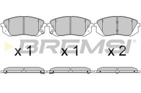 BREMSI BP3754 - B. PADS KIA, HYUNDAI