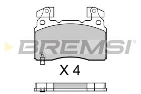 BREMSI BP3760 - B. PADS OPEL, CHEVROLET, TESLA