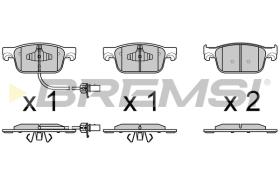 BREMSI BP3761 - B. PADS AUDI