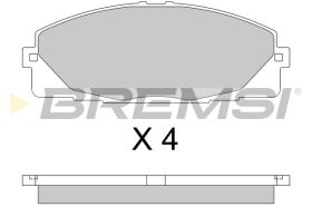 BREMSI BP3763 - B. PADS TOYOTA