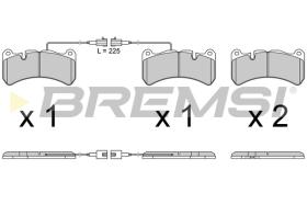 BREMSI BP3764 - B. PADS ALFA ROMEO