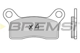 BREMSI BP3765 - B. PADS PIAGGIO