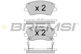 BREMSI BP3766 - B. PADS KIA, HYUNDAI