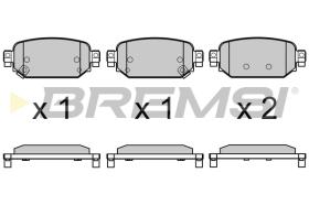 BREMSI BP3768 - B. PADS MAZDA