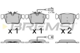 BREMSI BP3769 - B. PADS ALFA ROMEO, MASERATI