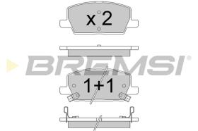 BREMSI BP3772 - B. PADS OPEL