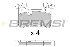 BREMSI BP3773 - B. PADS MERCEDES-BENZ