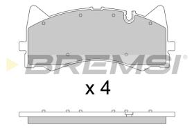 BREMSI BP3781 - B. PADS MERCEDES-BENZ