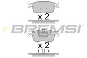 BREMSI BP3789 - B. PADS OPEL, PEUGEOT, CITROEN, TOYOTA